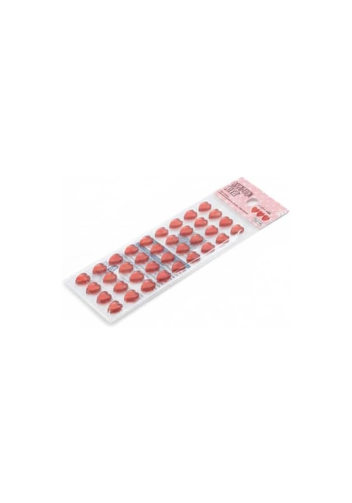 Daiso Red Heart Sticker Pack | Decorative Craft Stickers for DIY Projects, Scrapbooking & Gifts - Image 2